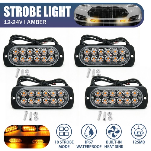 12led amber recovery strobe - 12led,