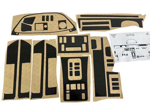 Carbon look dash trim kit - 5d,