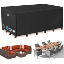 Zettum 242x182x100cm Outdoor Furniture Cover Rectangle 600D Heavy Duty Oxford Fa