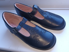 START RITE girls navy-blue leather SHOES T-Bar 1.5 F Mary Jane 1 1/2F worn once
