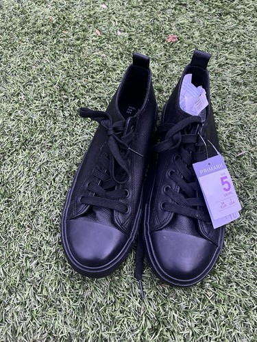 Primark black lace trainers - black,