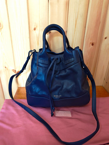 Radley navy leather crossbody - radley,