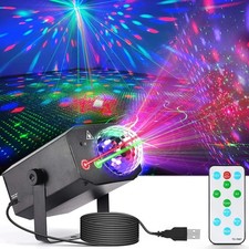 Laser Magic Disco Ball Projector Professional DJ Party Lights W/ Remote Control