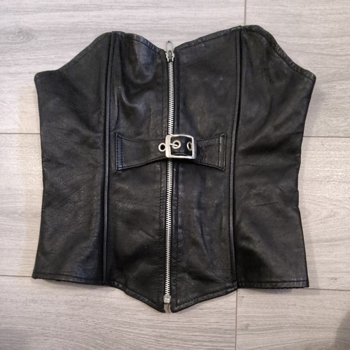 Black genuine real leather - black,