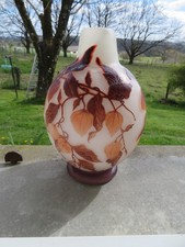 large glass leg vase love