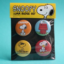 Snoopy Badges, badge set of 4x