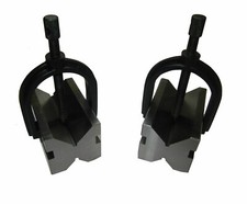 VEE BLOCKS AND CLAMPS MATCHED PAIR 1-3/8" X 1-1/2" X 1-3/4" BY RDGTOOLS