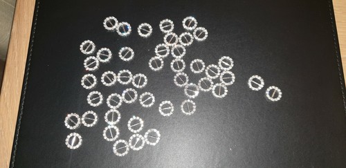 Diamanté circle buckle slider - diamanté,