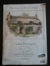 DerwentWater Designs counted cross stitch kit Thornton le Dale Cottage 18 x 13cm