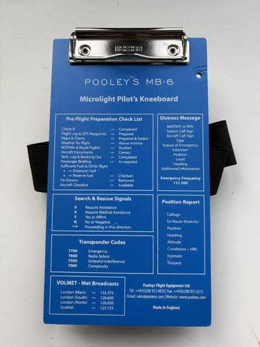Pooleys pilot microlight - pilot,