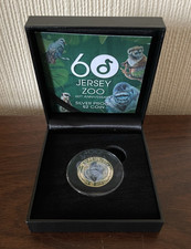 Jersey Zoo 60th Anniversary 2019 Silver Proof £2 Two Pound Coin
