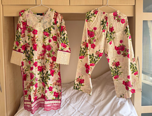 Womens pakistani beige floral - womens,