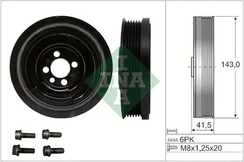 Crankshaft pulley 544 - 0182, 20