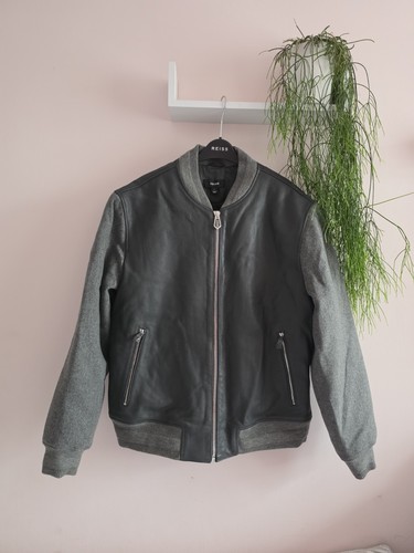 Reiss pearman leather bomber - leather,