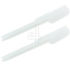 2 White Plastic Cooking Mixing