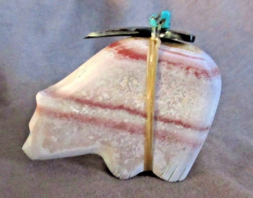 Zuni rare wonderstone bear - zuni,