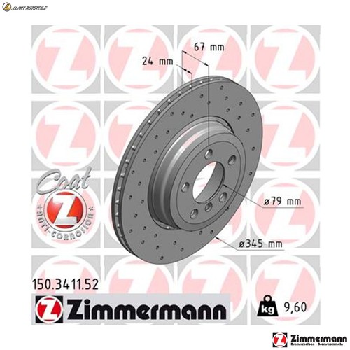 Brake discs 150 3411 for - discs,