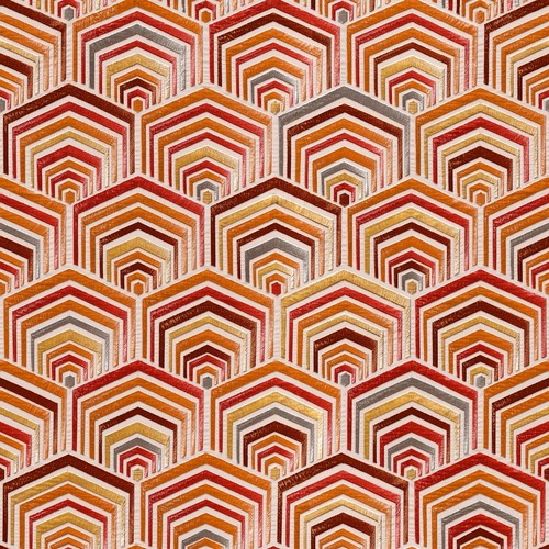 Orange red art deco - art,