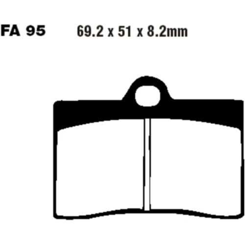 Ebc sintered brake pads - sintered,