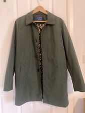 Harry Brown Mac Trench Coat Small Mens Olive Green