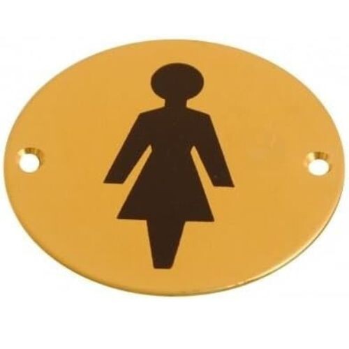 Toilet door sign 75mm - door,
