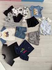 Baby Boy Toddler Mixed Summer Clothes Bundle Sets Tops Size 12-18 Months 