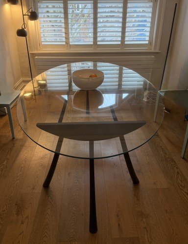 Habitat oval glass top dining - glass,