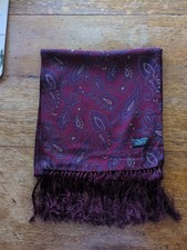 Tootal Paisley Scarf Burgundy