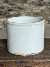 Antique French Ironstone Paint Pot Jar