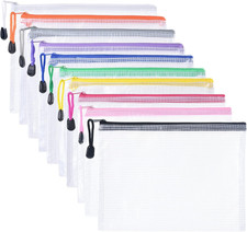 Plastic Wallets A5 10 Pcs Zip
