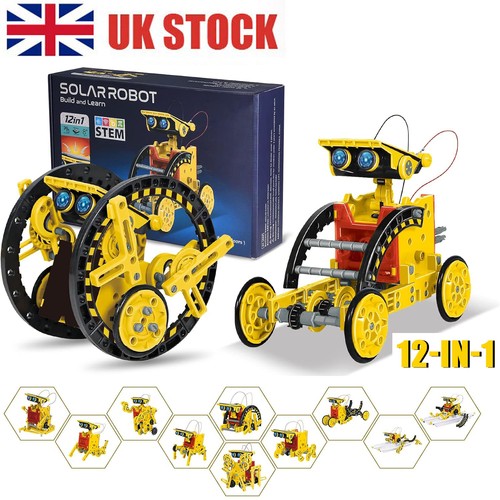Solar robot toy 12in1 - solar, diy