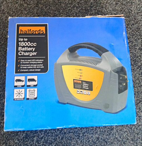 Halfords car battery charger - car,