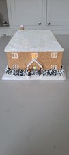 Vintage light up cottage house village traditional Christmas decoration