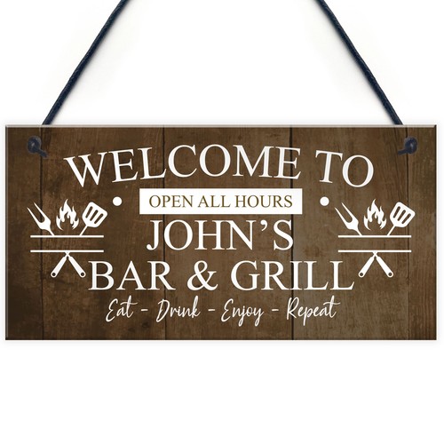 Vintage bar and grill man - grill,