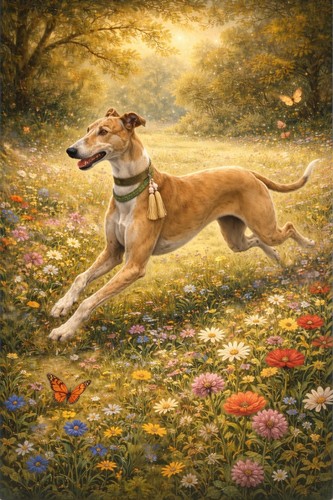 Greyhound lurcher - greyhound,