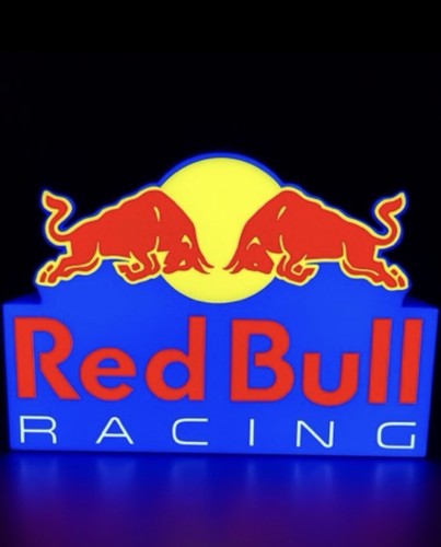 Light sign red bull ford - bull,