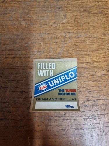 Vintage filled with esso - filled,
