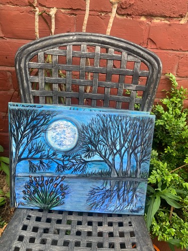 Gothic lake night forest - ,