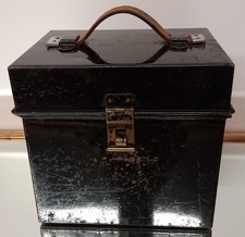 Railway Portable Equipment Box  Fabulous Original Condition 18cm X 18cm Very Old