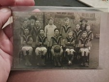 Vintage Postcard Rare Football Club Socialst Stevens 1928 History Real Photo