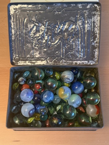 Vintage glass marbles - glass,