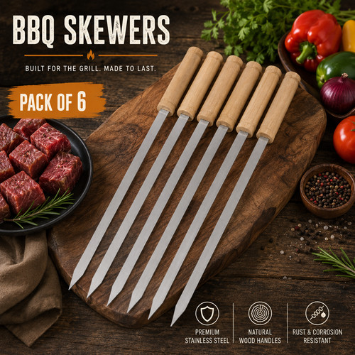 Pack stainless steel bbq - 6,