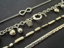 4 Modern Mixed Chain Silver