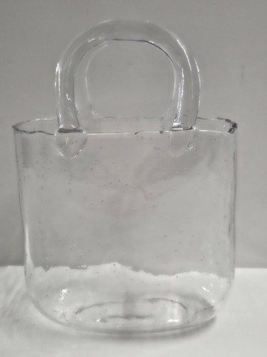 Glass vase handbag bubble - glass,