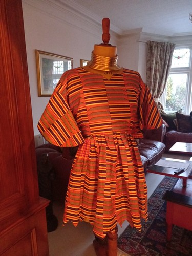 Kente african top and head - kente,
