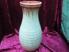 25 cm high Green Peranporth Bolingey Pottery Vase