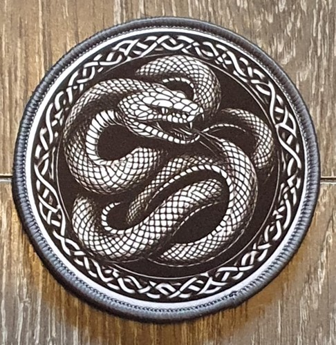 Coiled snake knotwork hook - snake, &