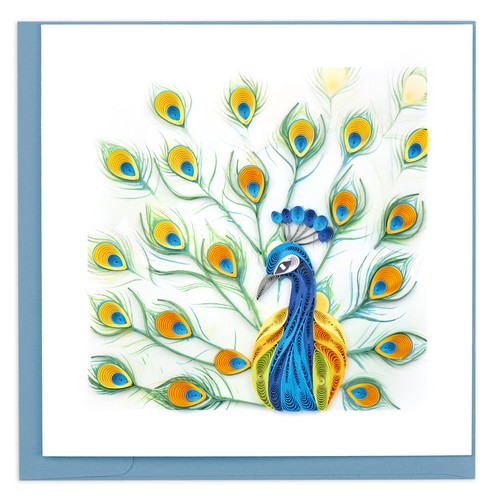 Quilling bright peacock - quilling, bird