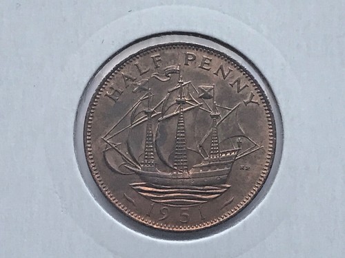 George proof half penny - george,