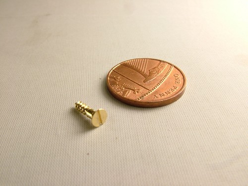 Small solid brass - screws,, pack